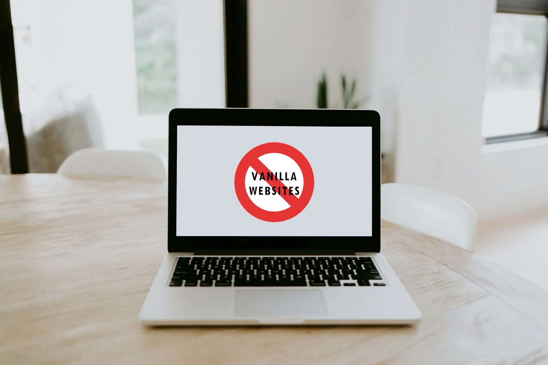 no vanilla websites
